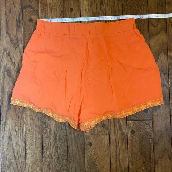 The Impeccable Pig orange floral embroidered short - Picture 6 of 7